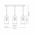 Lampa wisząca MADERA 3xE27 MLP8555 Milagro