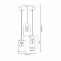Lampa wisząca MADERA 3xE27 MLP8556 Milagro