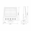 Lampa Solarna Talent 8W 4000K IP65 EKO8328 Eko-Light