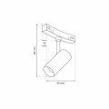 Reflektor lampa ROUND MAGNETIC TRACK 7W 4000K śr. 600mm ML8694 Milagro