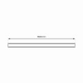 PRZESŁONA PROSTA CZARNA MAGNETIC TRACK 150cm ML8709