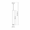 Lampa wisząca HUDSON Czarny 1xGU10 MLP8791 Milagro