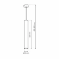 Lampa wisząca HUDSON Biały 1xGU10 MLP8798 Milagro