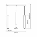 Lampa wisząca HUDSON Biały 3xGU10 MLP8799 Milagro