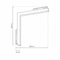 Lampa reflektorek MAGNETIC TRACK L-DOWN 24W 4000K ML7166 Milagro