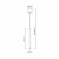 Lampa wisząca MONZA Mosiądz 1xG9 max 8W LED MLP8839 Milagro