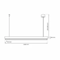 Lampa wisząca LUNGO 1xT8 18W LED MLP8912 Milagro