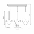 Lampa wisząca FUTURA 3xG9 MLP8914 Milagro