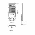 Latarnia Solarna Via 100W 1200lm 6000K EKO9094 Eko-Light