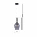 Lampa wisząca LUGANO SMOKED 1xE14 ML8813 Milagro