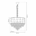 Żyrandol LUXURIA 9xE14 ML8895 Milagro