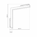 Lampa reflektor MAGNETIC TRACK L-DOWN 24W 3000K ML8933 Milagro