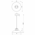 Lampa wisząca FELIX Czarny/Złoty 1xE27 MLP8906 Milagro