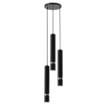 Lampa wisząca JOKER Czarny/Chrom 3xGU10 MLP8916 Milagro
