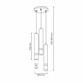 Lampa wisząca JOKER Czarny/Chrom 3xGU10 MLP8916 Milagro
