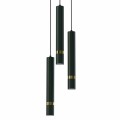 Lampa wisząca JOKER Zielony/Złoty 3xGU10 MLP8919 Milagro