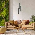 Lampa wisząca JOKER Zielony/Złoty 3xGU10 MLP8919 Milagro