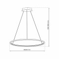 Lampa wisząca Saturno Złoty 65W LED ML8865 Milagro