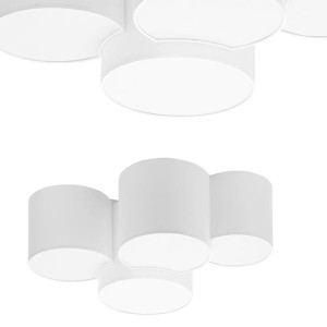 Lampa sufitowa MONA WHITE z 4 połączonymi białymi kloszami TK Lighting