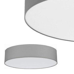 Plafon RONDO grafitowy z białą przesłoną o średnicy 61cm TK Lighting