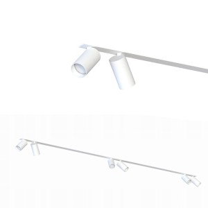 Listwa sufitowa wpuszczana MONO SURFACE VI WHITE z sześcioma reflektorkami Nowodvorski Lighting