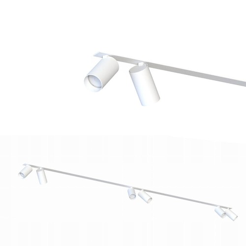 Listwa sufitowa wpuszczana MONO SURFACE VI WHITE z sześcioma reflektorkami Nowodvorski Lighting