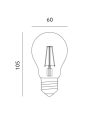 Żarówka LED FGS 7W E27 barwa ciepła KAFGSE277WCB Kobi