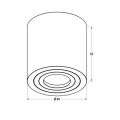Spot IP44 RONDIP SL ACGU10-158-N Zuma Line
