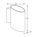 LAMPA SPOT ZUMA LINE SLICE WL WHITE SPOT 50603-WH-N biały