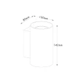 Kinkiet SANDY WL ROUND WALL 92696-N BLACK Zuma Line