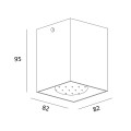 Spot SQUARE SPOT 50475-WH-N Zuma Line
