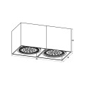 Spot natynkowy BOX 2 WH SPOT ACGU10-116-N Zuma Line