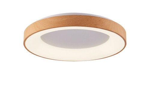 Lampa sufitowa / plafon SANTANA TOP 80 CCT Drewno / biały Sterowana pilotem AZ4997 AZzardo