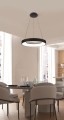 Lampa wisząca SANTANA PENDANT 38 3000K Czarny AZ4999 AZzardo