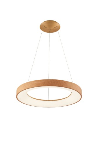 Lampa wisząca SANTANA PENDANT 38 3000K Drewno / biały AZ5006 AZzardo