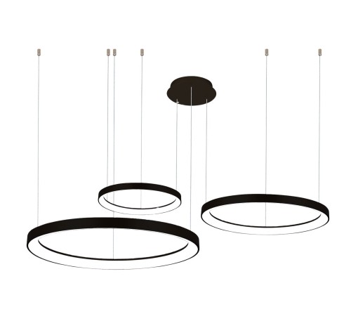 Lampa wisząca AGNES PENDANT 38+58+78 DIMM CCT SWITCH Czarny AZ5024 AZzardo