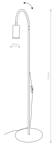 Lampa podłogowa EYE WHITE I 8934 Nowodvorski