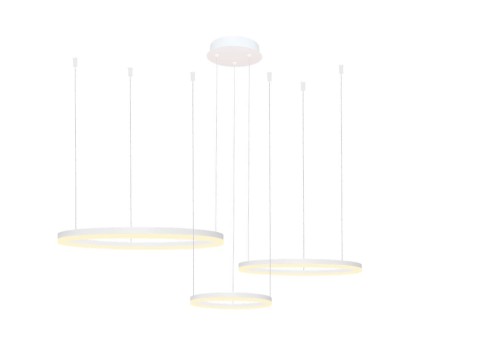 Lampa wisząca HALO PENDANT 80+60+40 CCT Biały Sterowanie pilotem AZ4971 AZzardo