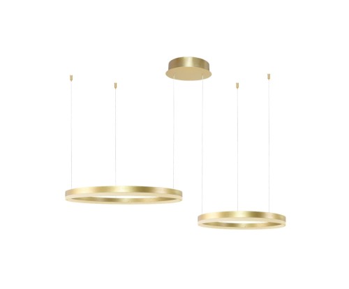 Lampa wisząca HALO PENDANT 80+60 CCT Złoty Sterowanie pilotem AZ4979 AZzardo
