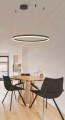 Lampa wisząca HALO PENDANT 150 CCT Czarny Sterowanie pilotem AZ5347 AZzardo