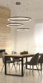 Lampa wisząca HALO PENDANT 120+100+80 CCT Czarny Sterowanie pilotem AZ5349 AZzardo
