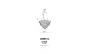 Lampa wisząca KALABRIA XL Złoty / biały AZ4905 AZzardo