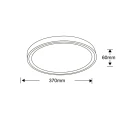 Plafon VEGAS mały czarny 4000K barwa neutralna LP-550/1C S 4BK Light Prestige