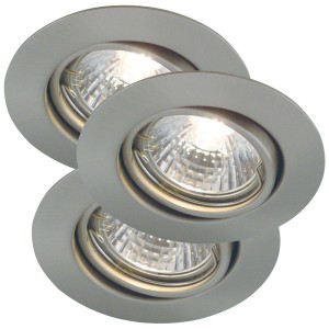Oczko sufitowe TRITON kolor Stalowy szczotkowany IP23 54540132 NORDLUX