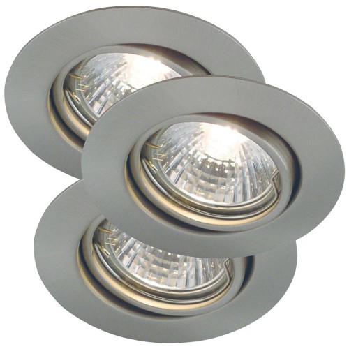 Oczko sufitowe TRITON kolor Stalowy szczotkowany IP23 54540132 NORDLUX