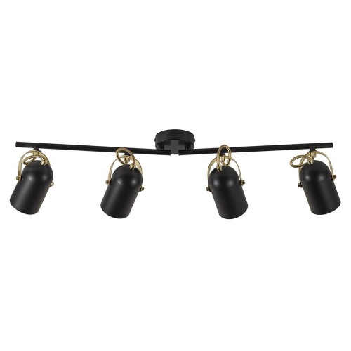 Reflektorek światło punktowe LOTUS kolor Czarny/Mosiądz IP20 50130103 NORDLUX