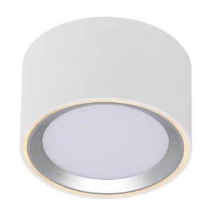 Oczko sufitowe FALLON kolor Biały/Steel IP20 47540132 NORDLUX
