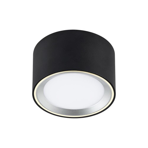 Oczko sufitowe FALLON kolor Czarny/Steel IP20 47540103 NORDLUX