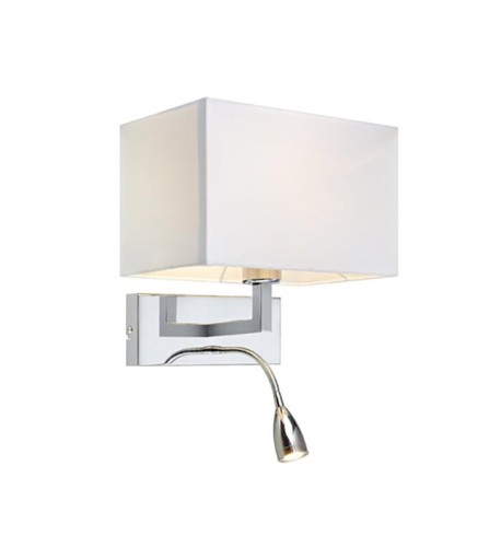 SAVOY Kinkiet 2L Chrom/Biały 106307 Markslojd
