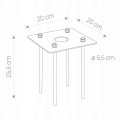Lampa parkowa ogrodowa hermetyczna czarna 11W słup oświetleniowy 3m